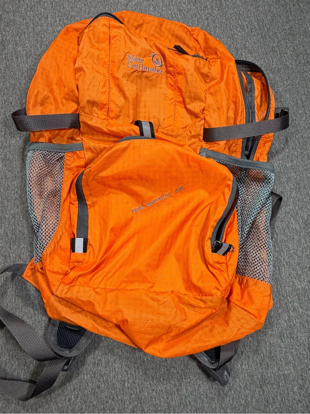New Outlander Lightweight Hiking Backpack Field Operation 35L Orange